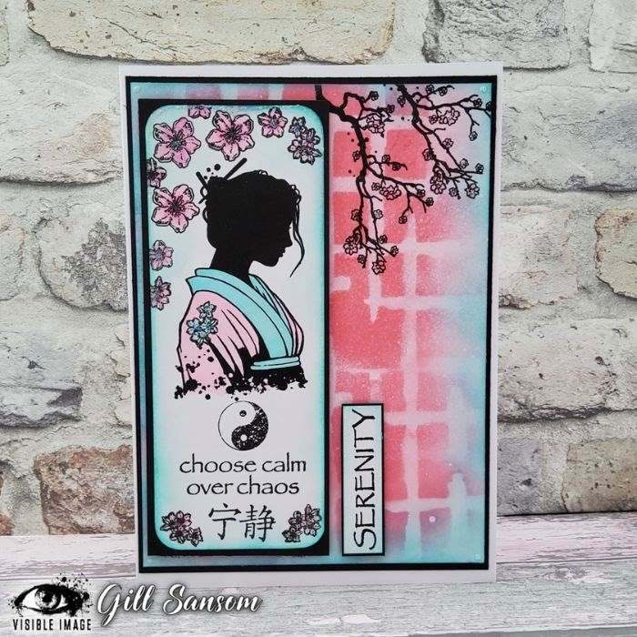 calm over chaos card by Gill